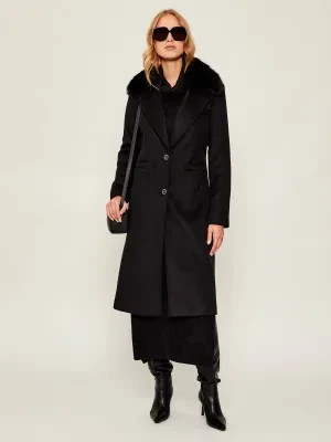 GUESS Płaszcz KAROLE | z dodatkiem wełny