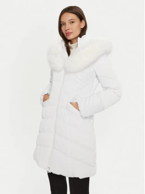 Guess Płaszcz zimowy New Oxana W4BL61 WGLZ0 Biały Regular Fit