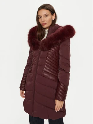 Guess Płaszcz zimowy New Oxana W4BL61 WGLZ0 Bordowy Regular Fit
