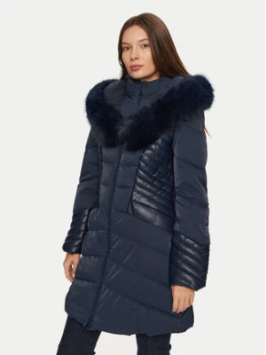 Guess Płaszcz zimowy New Oxana W4BL61 WGLZ0 Granatowy Regular Fit