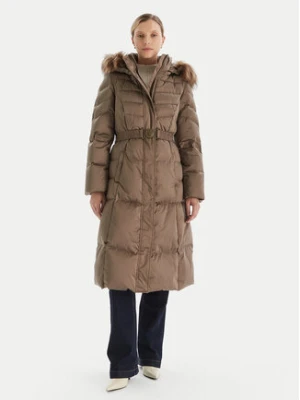 Guess Płaszcz zimowy W5BL29 W2802 Brązowy Regular Fit