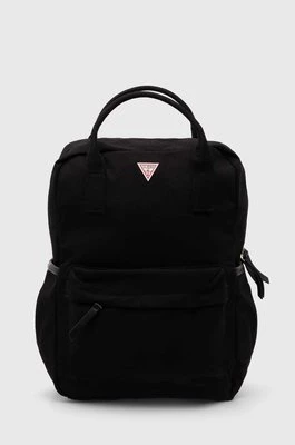 Guess plecak Girl kolor czarny duży gładki H4YZ02 WGC80