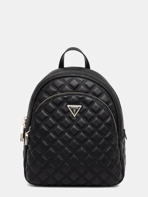 Guess plecak GIULLY damski kolor czarny mały gładki HWQG96 73320