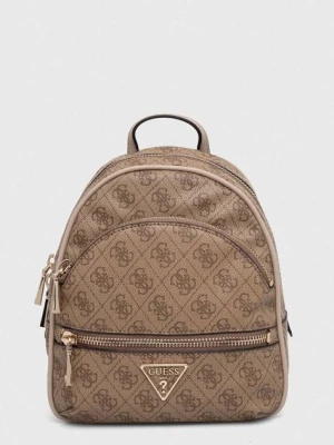 Guess plecak MANHATTAN damski kolor beżowy mały wzorzysty HWSG69 94320