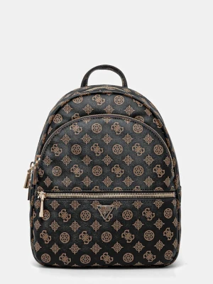 Guess plecak MANHATTAN damski kolor brązowy mały wzorzysty HWPG71 18330