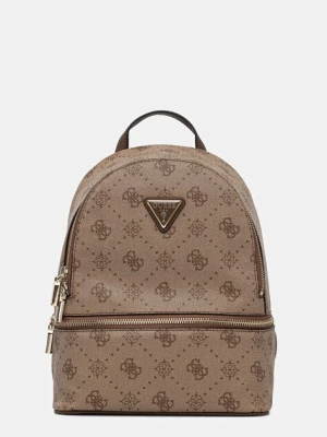 Guess plecak SILIA damski kolor beżowy mały wzorzysty TWGP98 90032