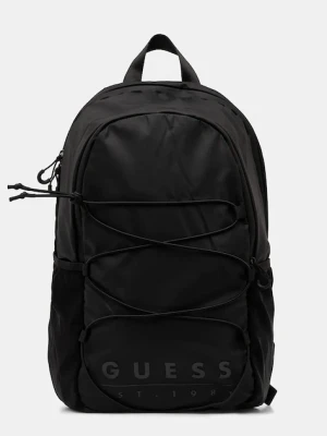 Guess plecak SONDRIO męski kolor czarny duży z nadrukiem HMSOWU P5330
