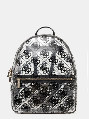 Guess plecak TUANA damski kolor transparentny mały wzorzysty HWVL95 25320