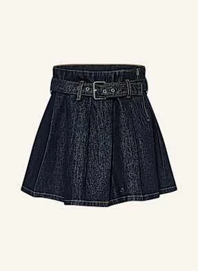 Guess Plisowana Spódnica W Stylu Jeansowym blau