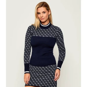 GUESS Półgolf AUBREY | Slim Fit | z dodatkiem wełny