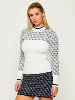 GUESS Półgolf AUBREY | Slim Fit | z dodatkiem wełny