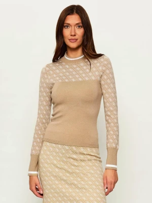 GUESS Półgolf AUBREY | Slim Fit | z dodatkiem wełny