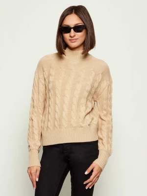 GUESS Półgolf ELSA | Regular Fit | z dodatkiem wełny