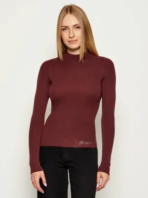 GUESS Półgolf JULIA | Slim Fit | z dodatkiem wełny i kaszmiru