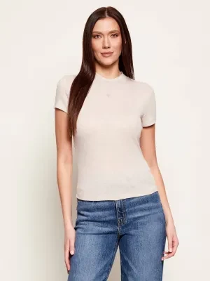 GUESS Półgolf TINA | Slim Fit | z dodatkiem jedwabiu i wełny