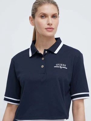 Guess polo ARLETH damski kolor granatowy V4GP25 KBXQ2