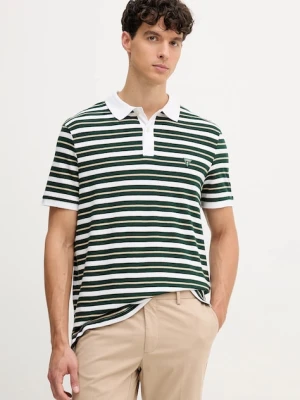 Guess polo bawełniane męski kolor zielony wzorzysty M5YP04 KCY11