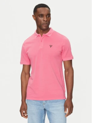 Guess Polo F5GP00 K9WF1 Różowy Regular Fit