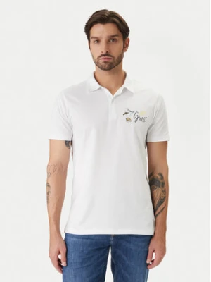 Guess Polo F6GP01 K8FQ4 Biały Regular Fit