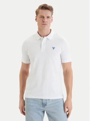 Guess Polo F6GP03 K9WF1 Biały Slim Fit