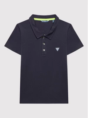 Guess Polo L2GP02 KAPY0 Granatowy Regular Fit