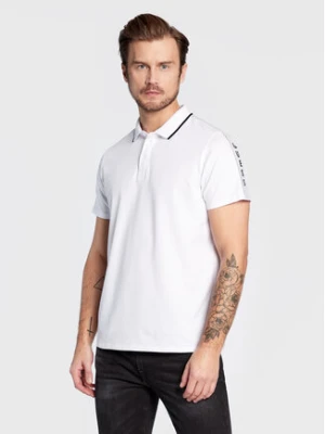 Guess Polo M2YP25 KARS0 Biały Slim Fit