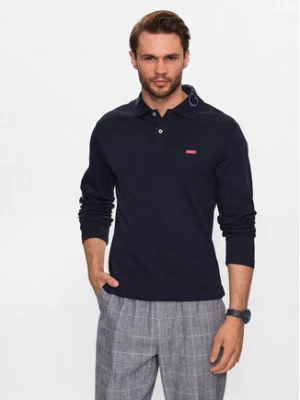 Guess Polo M3YP36 KBL51 Granatowy Slim Fit