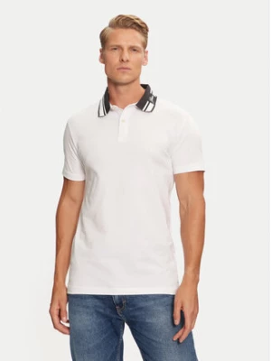 Guess Polo M4BP66 J1314 Biały Slim Fit