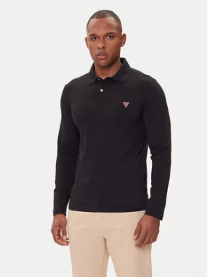 Guess Polo M5BP36 J1314 Czarny Slim Fit