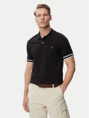 Guess Polo M6GP60 K3076 Czarny Regular Fit