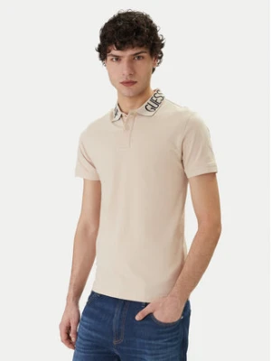 Guess Polo M6GP66 K3070 Beżowy Slim Fit