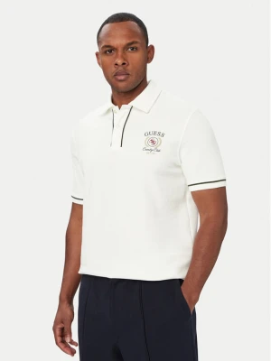 Guess Polo M6YP17 K4398 Kremowy Regular Fit