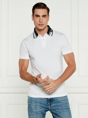 GUESS Polo NOLAN | Extra slim fit biały