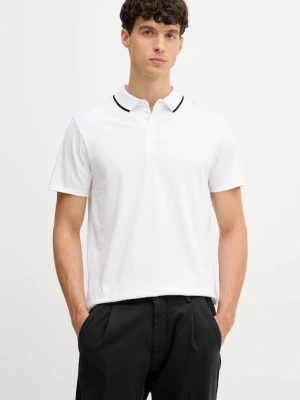 Guess polo PAUL męski kolor biały z aplikacją M5YP42 KARS2