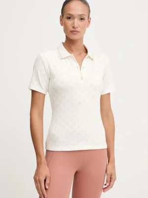 Guess polo PEONY damski kolor beżowy V5YP01 KCX12