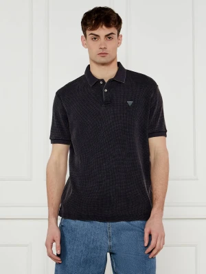 GUESS Polo | Regular Fit granatowy