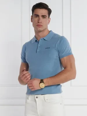 GUESS Polo | Regular Fit | z dodatkiem jedwabiu