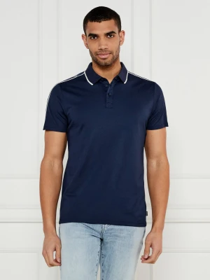 GUESS Polo | Slim Fit granatowy