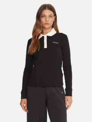 Guess Polo V5BP12 K1891 Czarny Regular Fit