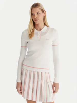 Guess Polo V5GP00Z3D60 Biały Slim Fit