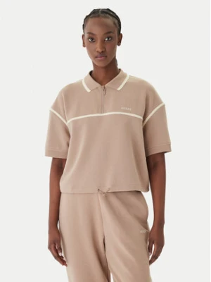 Guess Polo V6GP01 K2945 Beżowy Oversize