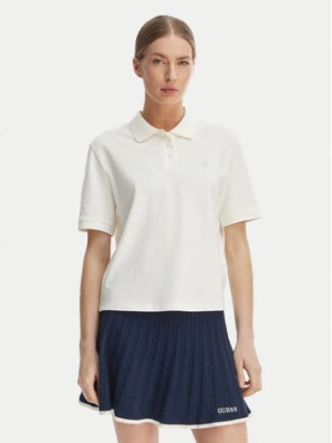 Guess Polo V6GP11 K3278 Biały Regular Fit