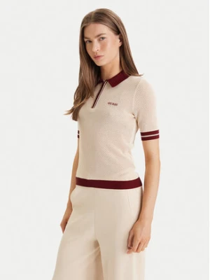 Guess Polo V6GR04 Z0725 Beżowy Regular Fit