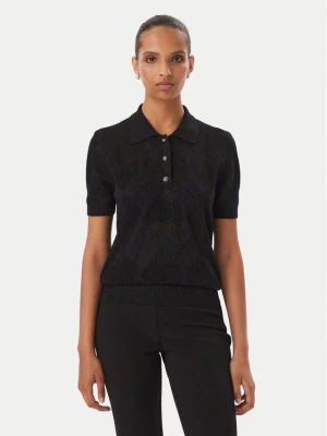 Guess Polo W6YR17 Z0958 Czarny Regular Fit