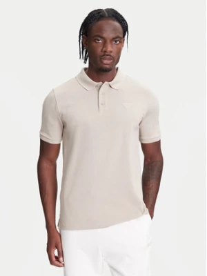 Guess Polo Z5YP02 K9WF1 Beżowy Regular Fit