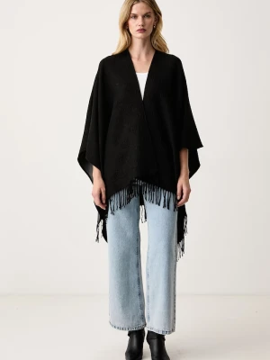 Guess poncho damskie czarny