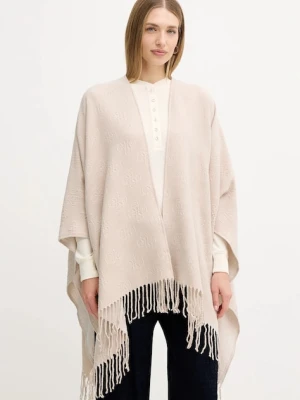 Guess poncho kolor beżowy AW5421 POL03