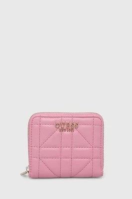 Guess portfel ASSIA damski kolor różowy SWQG84 99370