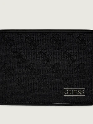 Guess Portfel BOSTON | z dodatkiem skóry