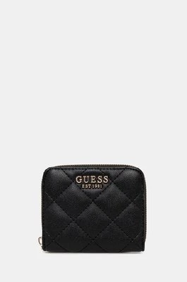 Guess portfel CARLY damski kolor czarny SWQG95 09137